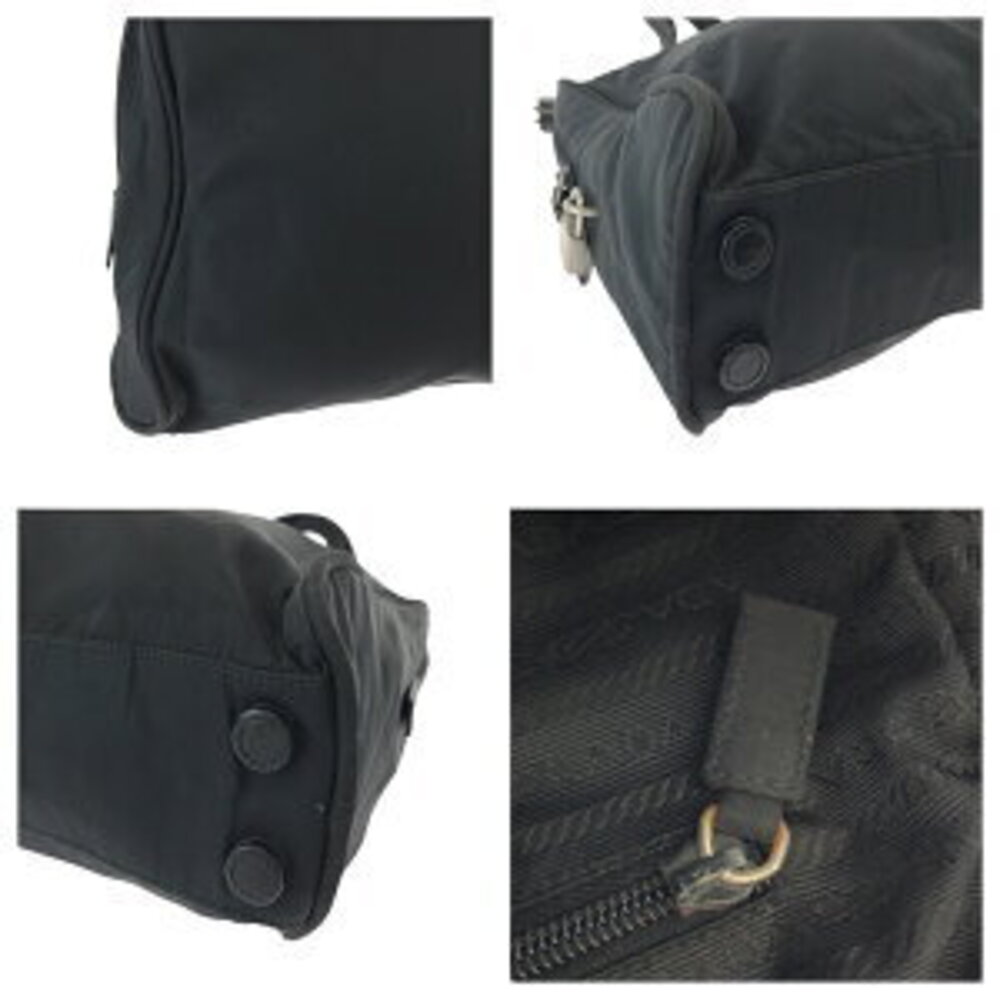 Prada bag Tessuto shoulder Nylon triangular plate black tote logo - Picture 5 of 10